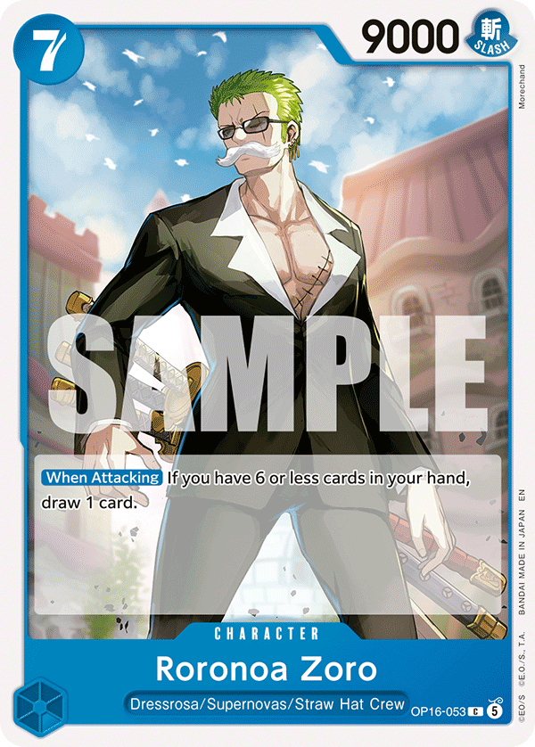 Roronoa Zoro One Piece TCG Card
