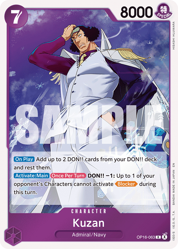 Kuzan One Piece TCG Card