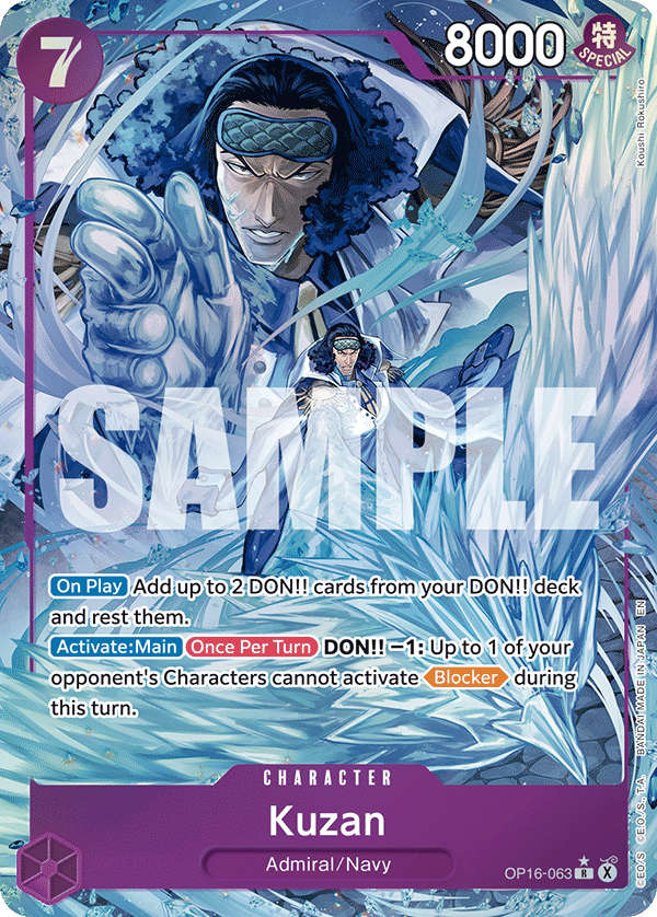 Kuzan One Piece TCG Card