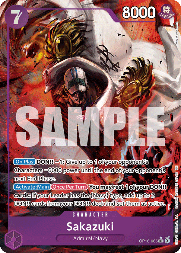 Sakazuki One Piece TCG Card