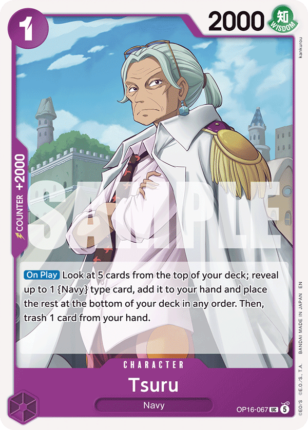 Tsuru One Piece TCG Card