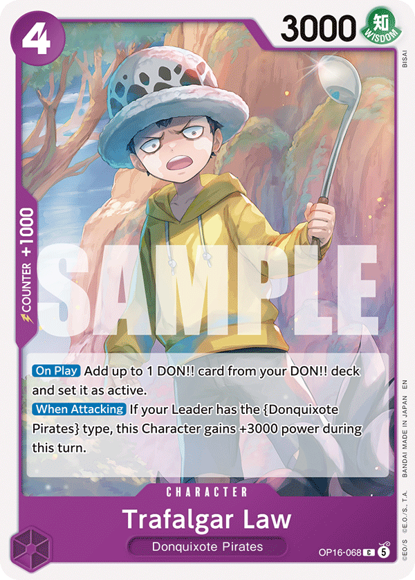 Trafalgar Law One Piece TCG Card