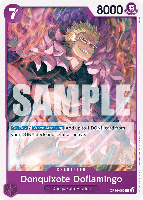 Donquixote Doflamingo One Piece TCG Card