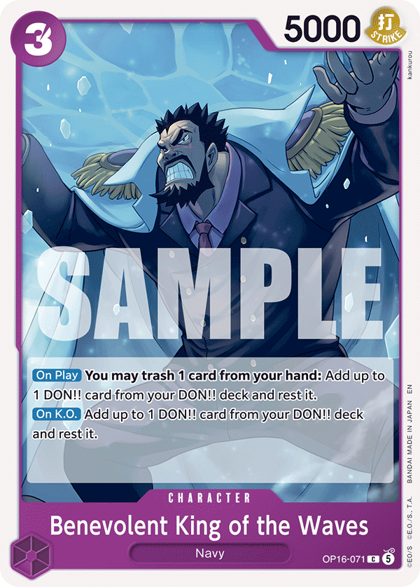 Benevolent King of the Waves One Piece TCG Card