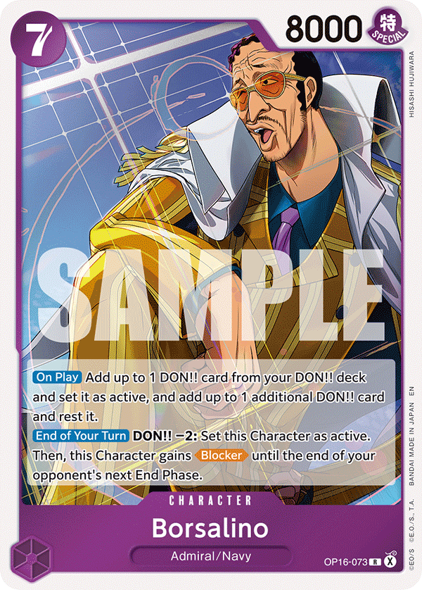 Borsalino One Piece TCG Card
