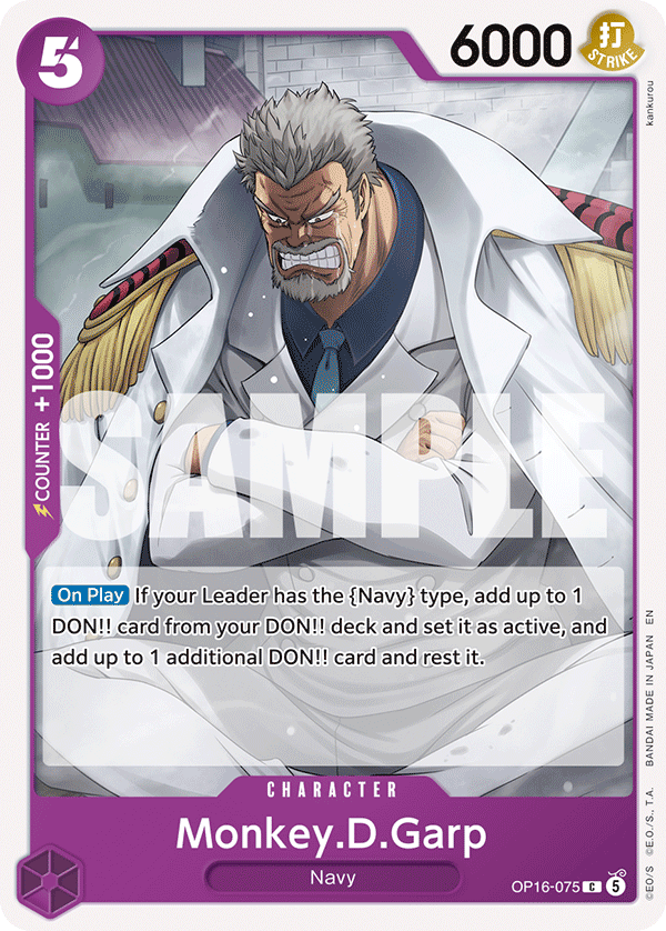 Monkey.D.Garp One Piece TCG Card