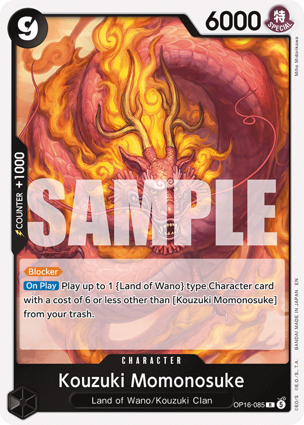 Kouzuki Momonosuke One Piece TCG Card
