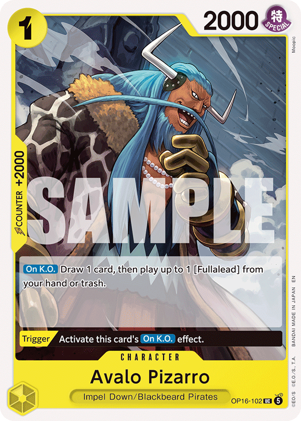 Avalo Pizarro One Piece TCG Card
