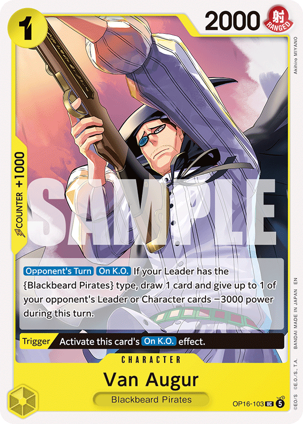 Van Augur One Piece TCG Card