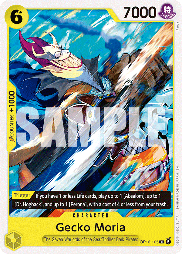 Gecko Moria One Piece TCG Card