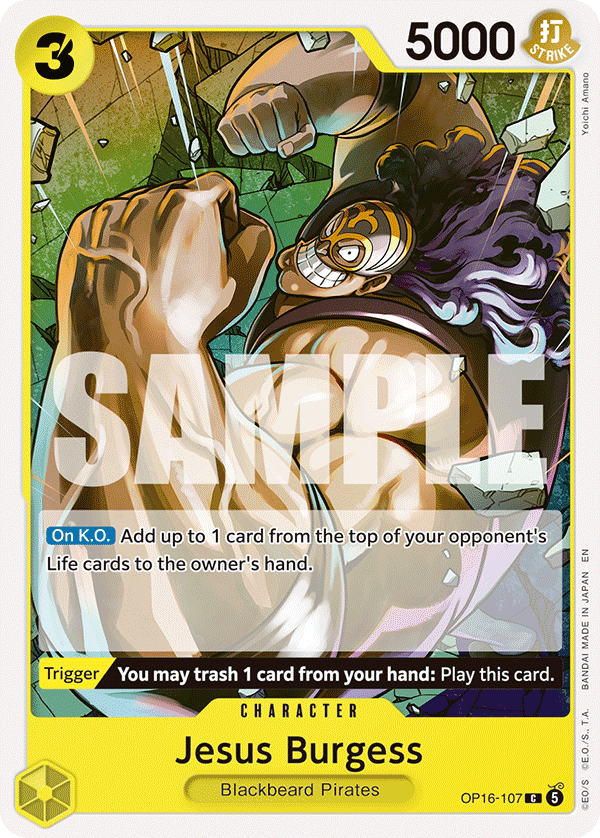 Jesus Burgess One Piece TCG Card