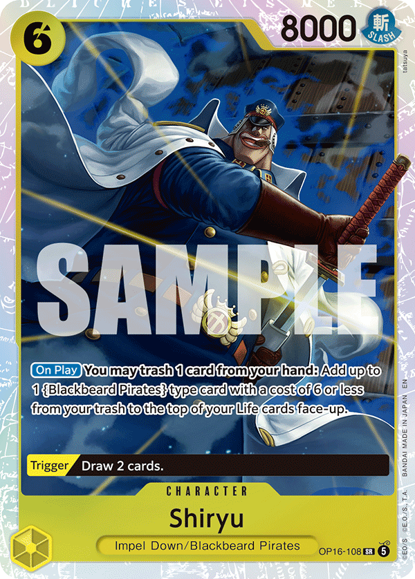 Shiryu One Piece TCG Card