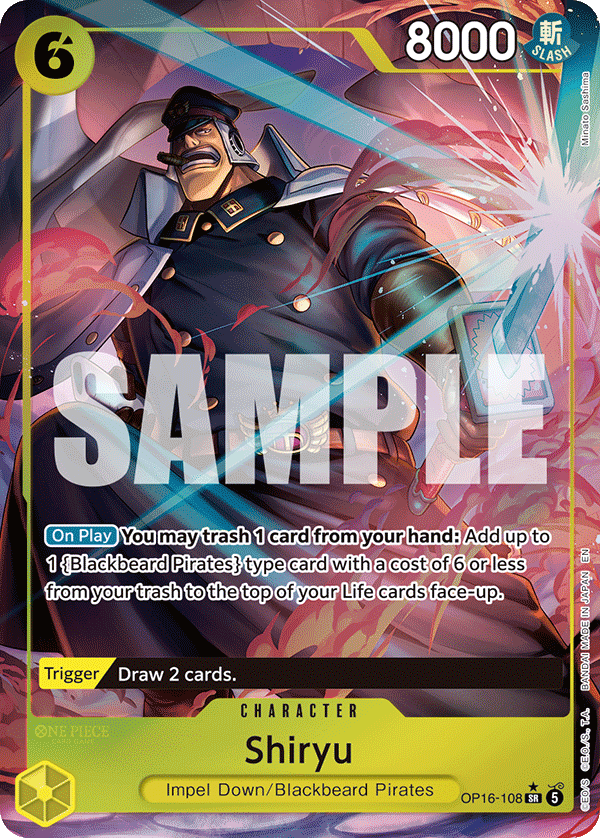 Shiryu One Piece TCG Card