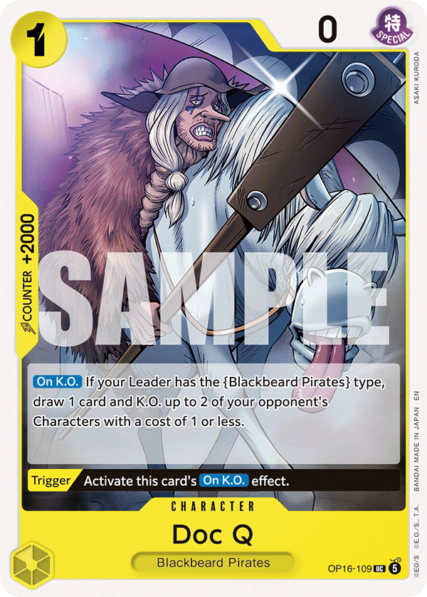 Doc Q One Piece TCG Card