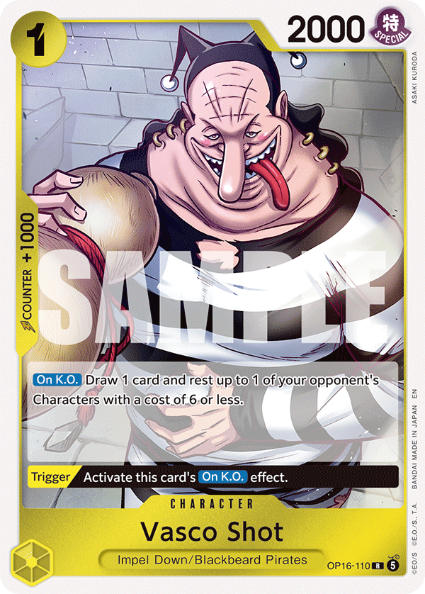 Vasco Shot One Piece TCG Card