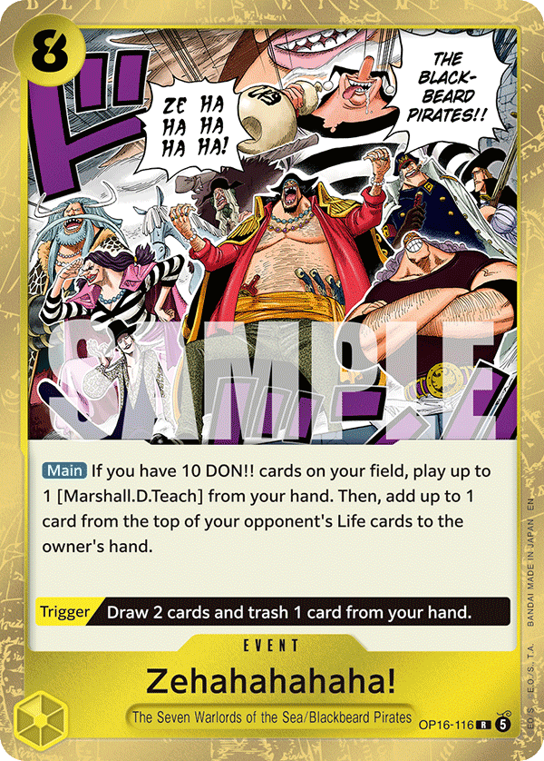 Zehahahahaha! One Piece TCG Card