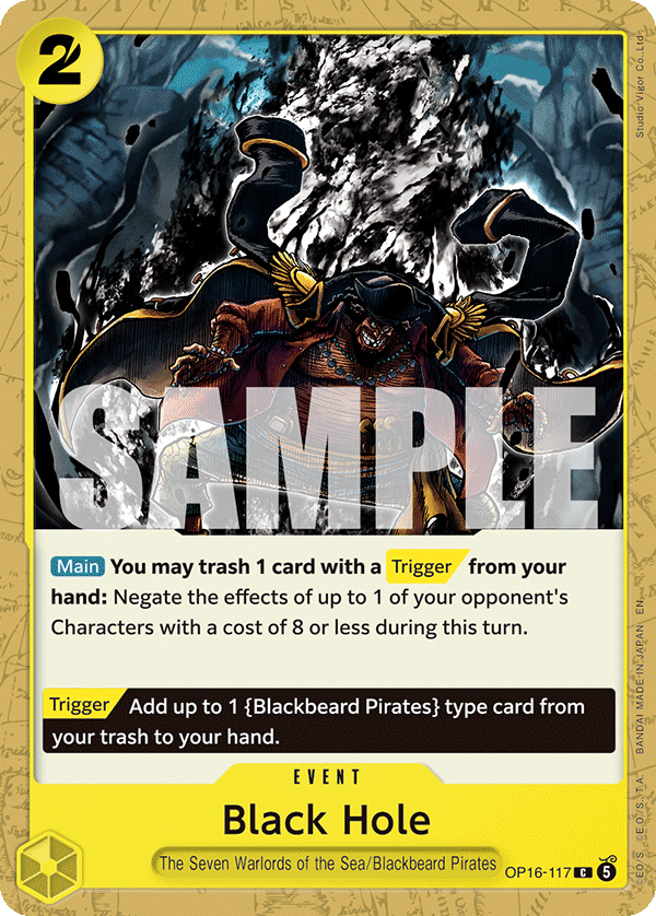 Black Hole One Piece TCG Card
