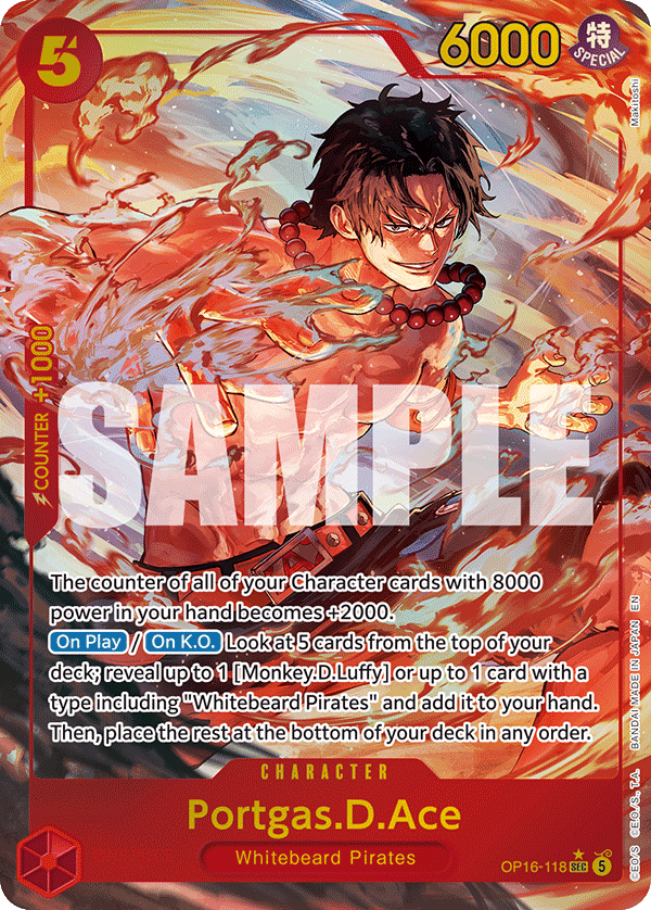 Portgas.D.Ace One Piece TCG Card