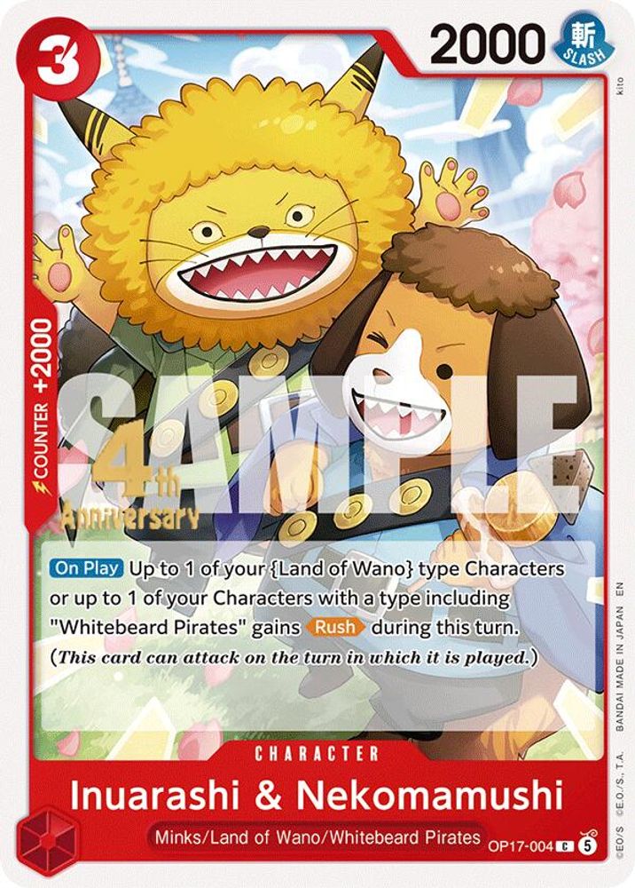 Inuarashi & Nekomamushi One Piece TCG Card