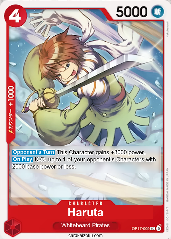 Haruta One Piece TCG Card
