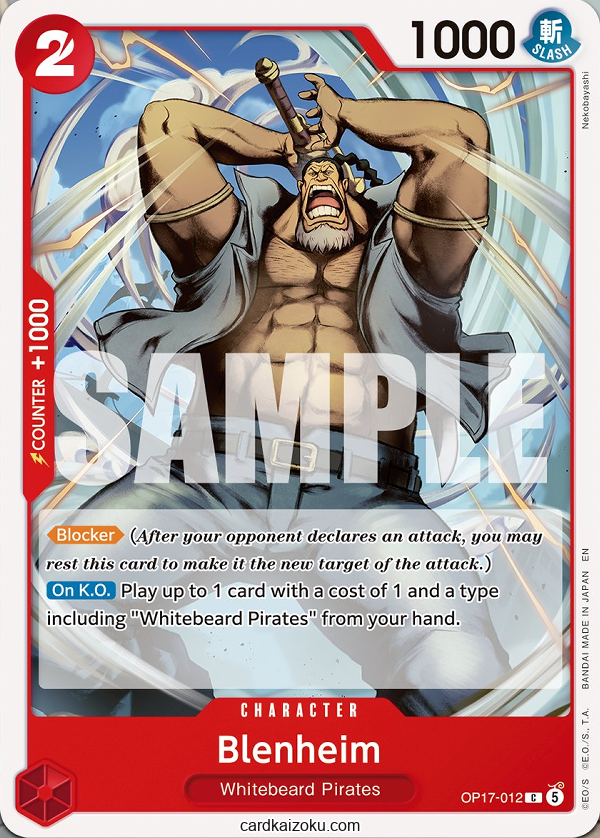 Blenheim One Piece TCG Card