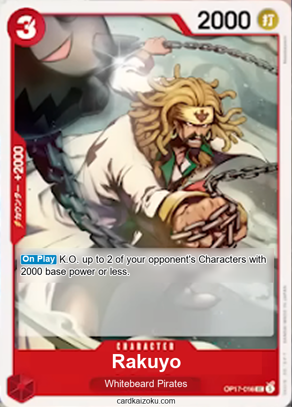 Rakuyo One Piece TCG Card