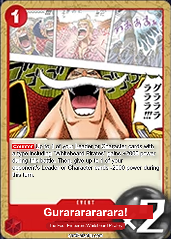 Gurararararara! One Piece TCG Card