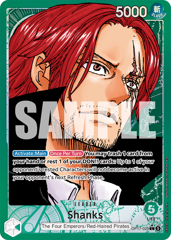 Shanks One Piece TCG Card