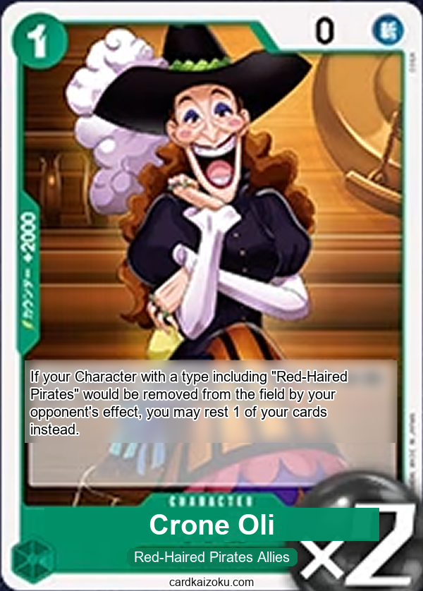 Crone Oli One Piece TCG Card