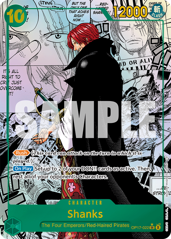 Shanks One Piece TCG Card