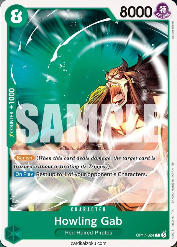 Howling Gab One Piece TCG Card