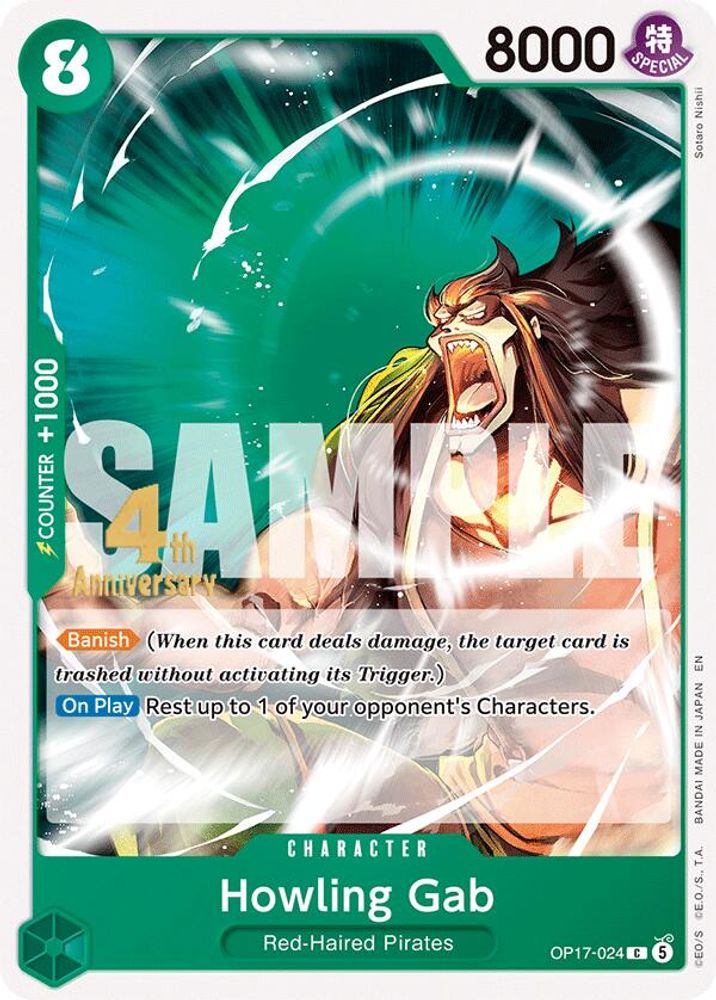 Howling Gab One Piece TCG Card
