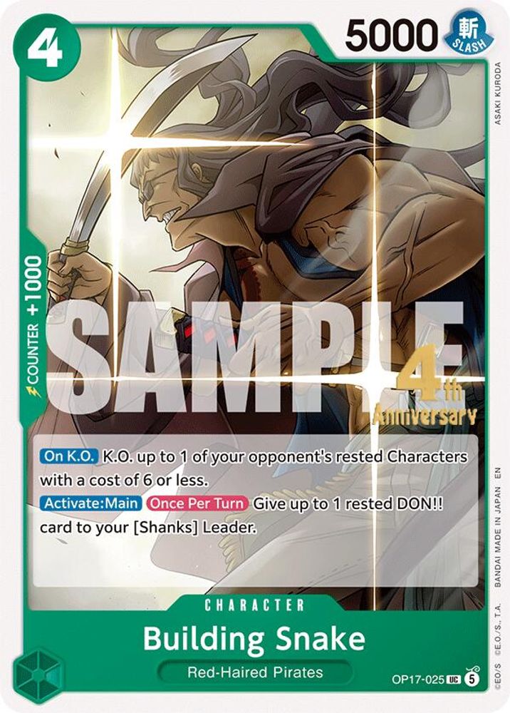 Building Snake One Piece TCG Card