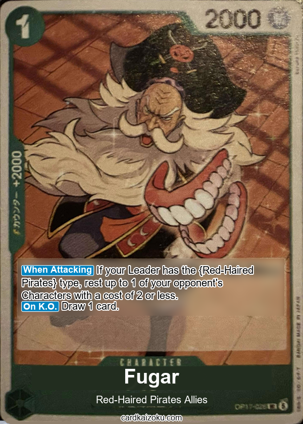 Fugar One Piece TCG Card