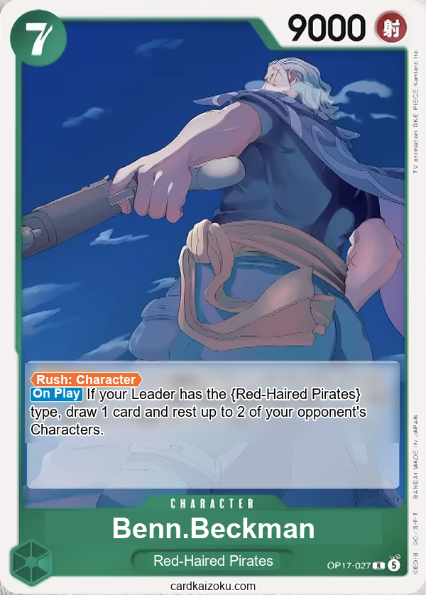 Benn.Beckman One Piece TCG Card