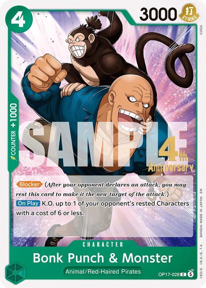 Bonk Punch & Monster One Piece TCG Card