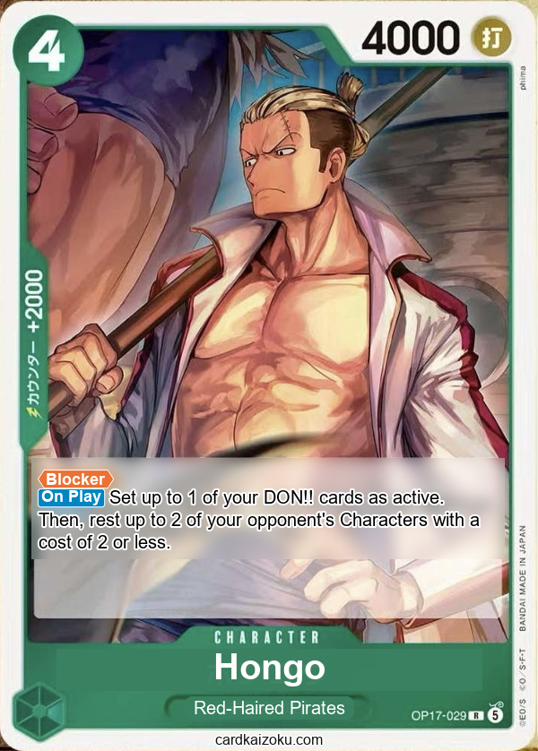 Hongo One Piece TCG Card