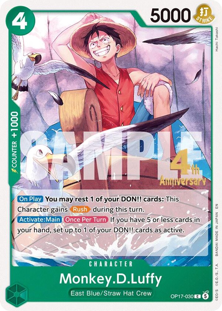 Monkey.D.Luffy One Piece TCG Card