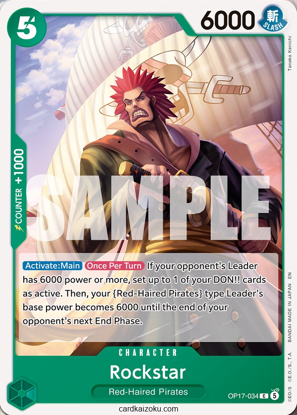 Rockstar One Piece TCG Card