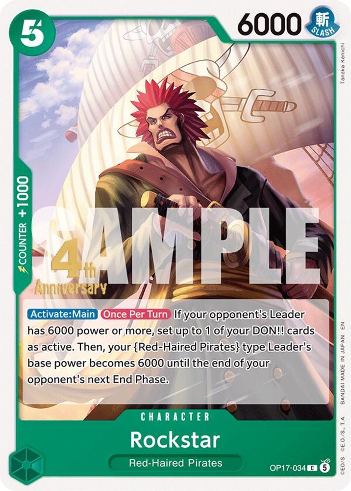 Rockstar One Piece TCG Card