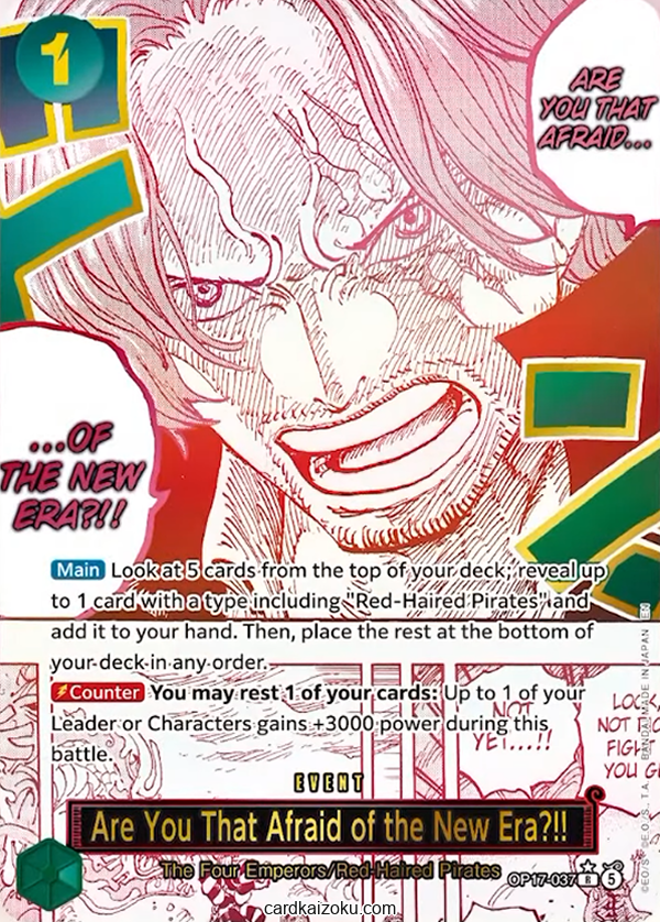 Are You That Afraid of the New Era?!! One Piece TCG Card