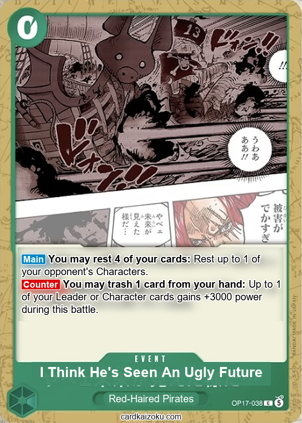 I Think He's Seen An Ugly Future One Piece TCG Card