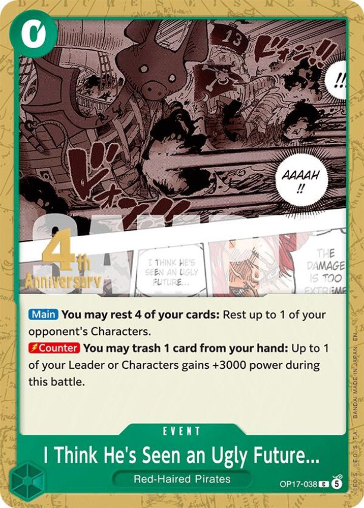 I Think He's Seen an Ugly Future... One Piece TCG Card