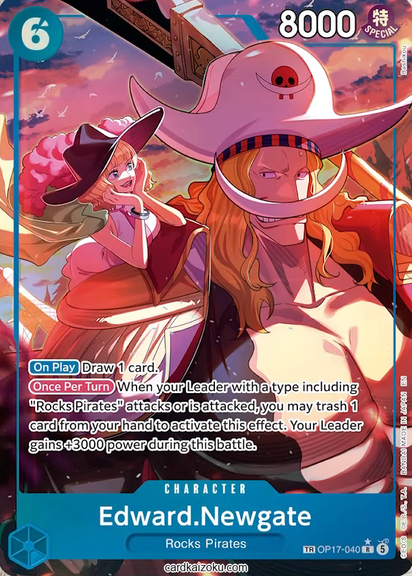 Edward.Newgate One Piece TCG Card