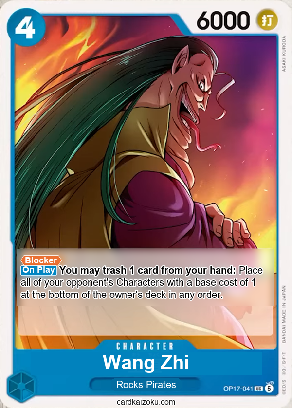 Wang Zhi One Piece TCG Card