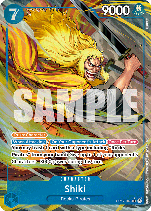 Shiki One Piece TCG Card