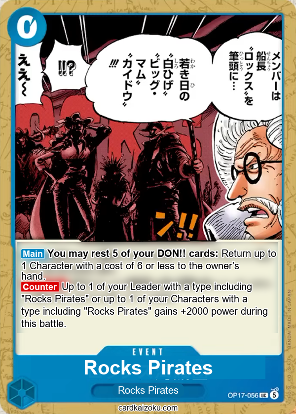 Rocks Pirates One Piece TCG Card