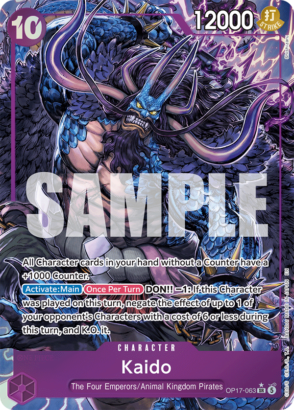 Kaido One Piece TCG Card