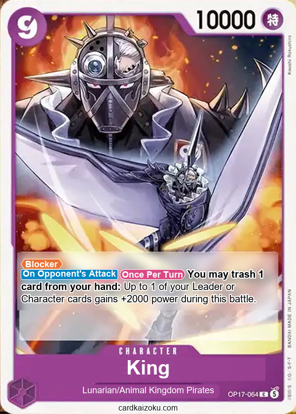 King One Piece TCG Card
