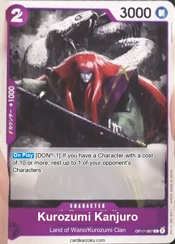 Kurozumi Kanjuro One Piece TCG Card